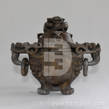 Incense burner tripod of art collection exhibition